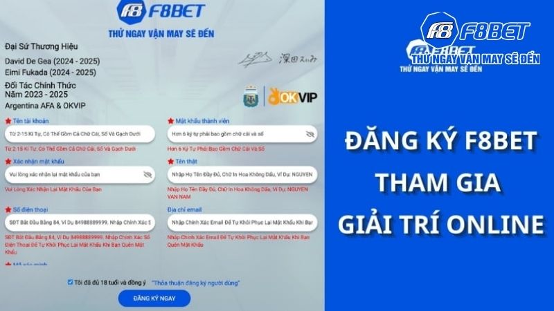 Các lưu ý quan trọng cần biết khi thực hiện đăng ký F8BET